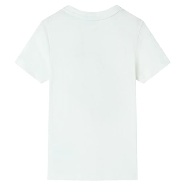 T-shirt med korta ärmar för barn ecru 92