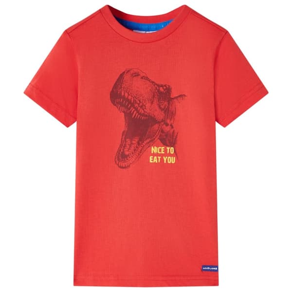 T-shirt för barn röd 140