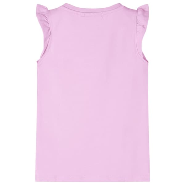 T-shirt med volangärmar för barn lila 128