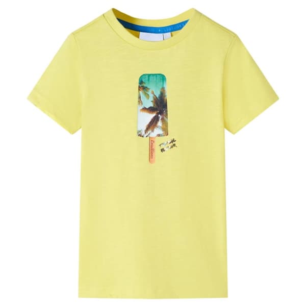 T-shirt för barn gul 140