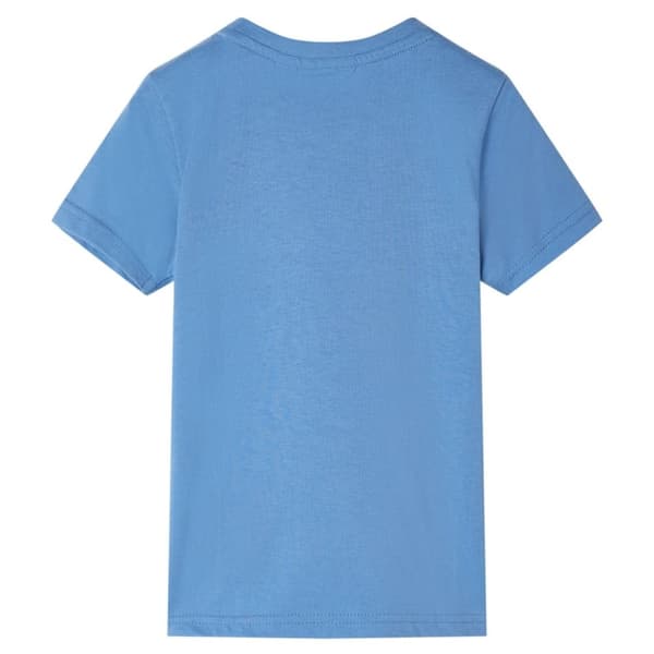 T-shirt med korta ärmar för barn medelblå 140