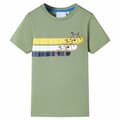 Miniatyrbild 1 av 2: T-shirt med korta ärmar för barn ljus khaki 128