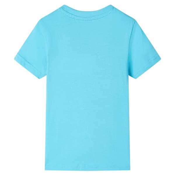 T-shirt med korta ärmar för barn aqua 128