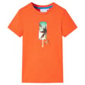 Miniatyrbild 1 av 2: T-shirt för barn mörk orange 128