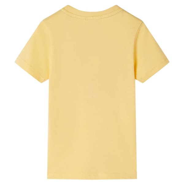 T-shirt med korta ärmar för barn gul 92