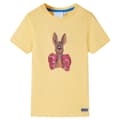 Miniatyrbild 1 av 2: T-shirt med korta ärmar för barn gul 92