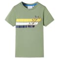 Miniatyrbild 1 av 2: T-shirt med korta ärmar för barn ljus khaki 116