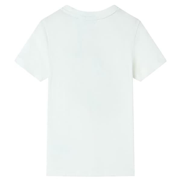 T-shirt med korta ärmar för barn ecru 140