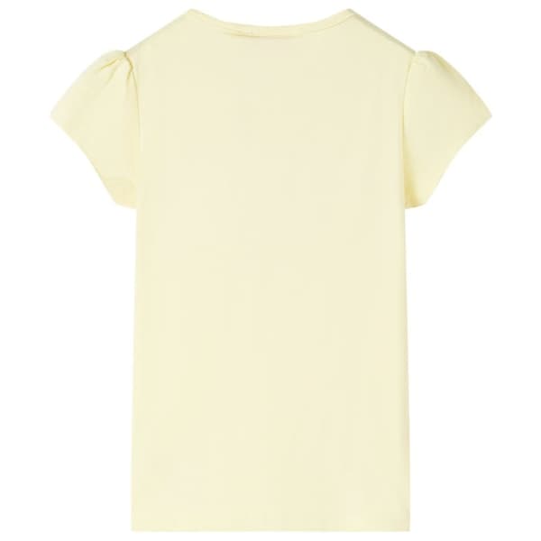 T-shirt för barn mild gul 104
