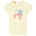 Miniatyrbild 1 av 2: T-shirt för barn mild gul 104