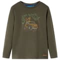 Miniatyrbild 1 av 2: T-shirt med långa ärmar för barn khaki 116
