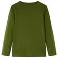 Miniatyrbild 2 av 2: T-shirt med långa ärmar för barn mörk khaki 116