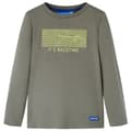 Miniatyrbild 1 av 2: T-shirt med långa ärmar för barn khaki 128