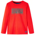 Miniatyrbild 1 av 2: T-shirt med långa ärmar för barn röd 92