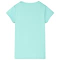 Miniatyrbild 2 av 2: T-shirt för barn ljus mintgrön 128