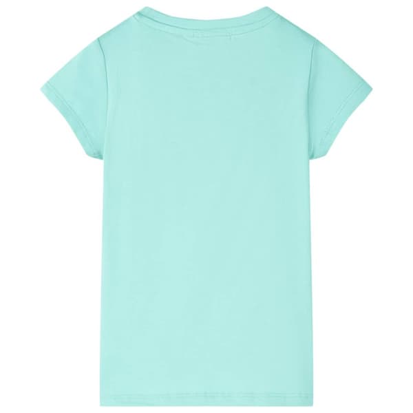 T-shirt för barn ljus mintgrön 128