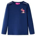 Miniatyrbild 1 av 2: T-shirt med långa ärmar för barn marinblå 104