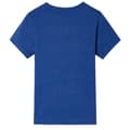 Miniatyrbild 2 av 2: T-shirt för barn mörkblå melerad 128