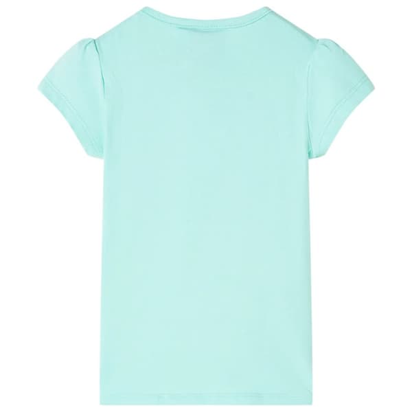 T-shirt för barn ljus mintgrön 104