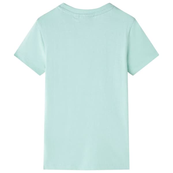 T-shirt för barn ljus mintgrön 92