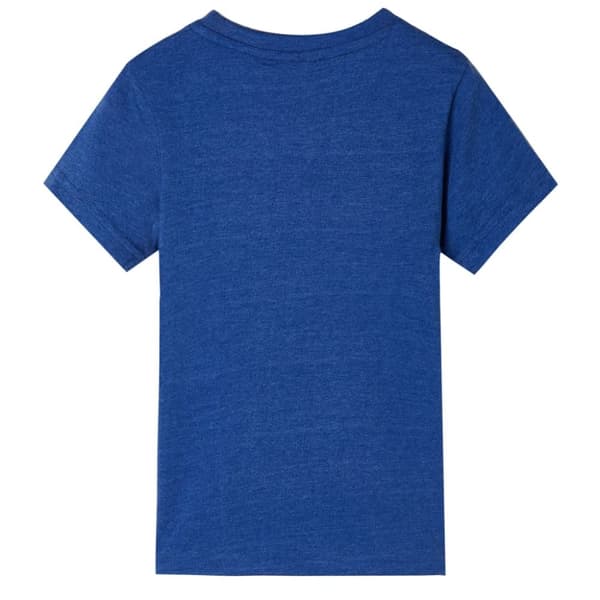 T-shirt för barn mörkblå melerad 92