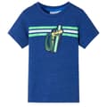 Miniatyrbild 1 av 2: T-shirt för barn mörkblå melerad 92