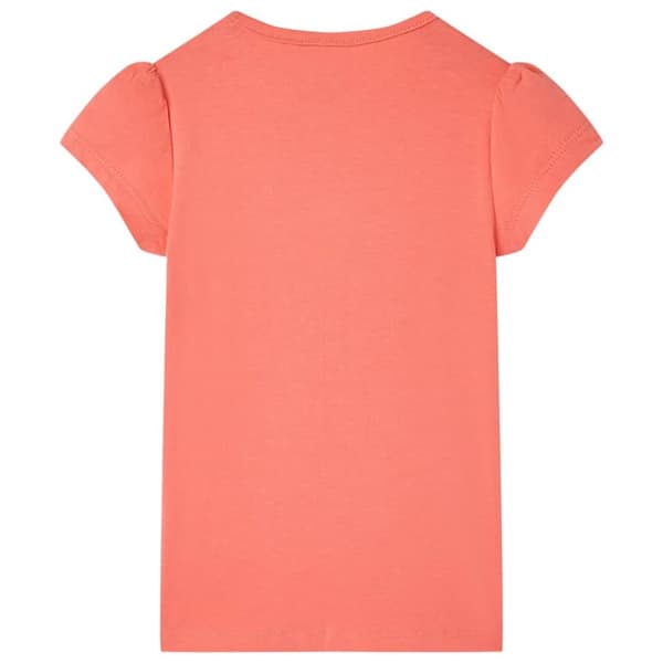 T-shirt för barn korallröd 104