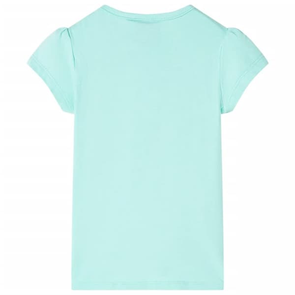 T-shirt för barn ljus mintgrön 92