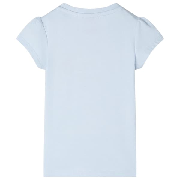 T-shirt för barn ljusblå 128