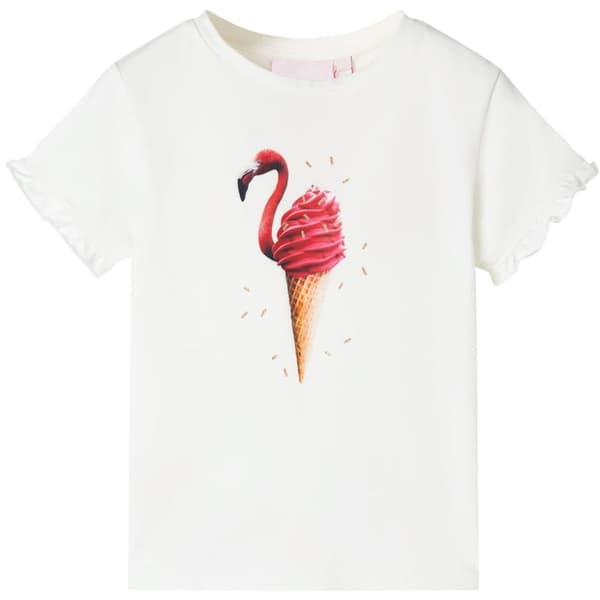 T-shirt för barn ecru 128