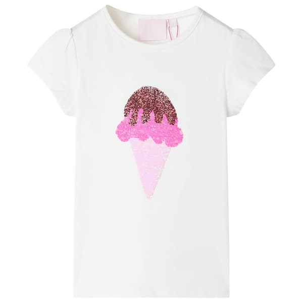 T-shirt för barn ecru 140