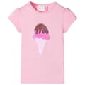 Miniatyrbild 1 av 2: T-shirt för barn ljus rosa 92