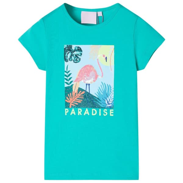 T-shirt för barn mintgrön 104