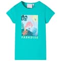 Miniatyrbild 1 av 2: T-shirt för barn mintgrön 104