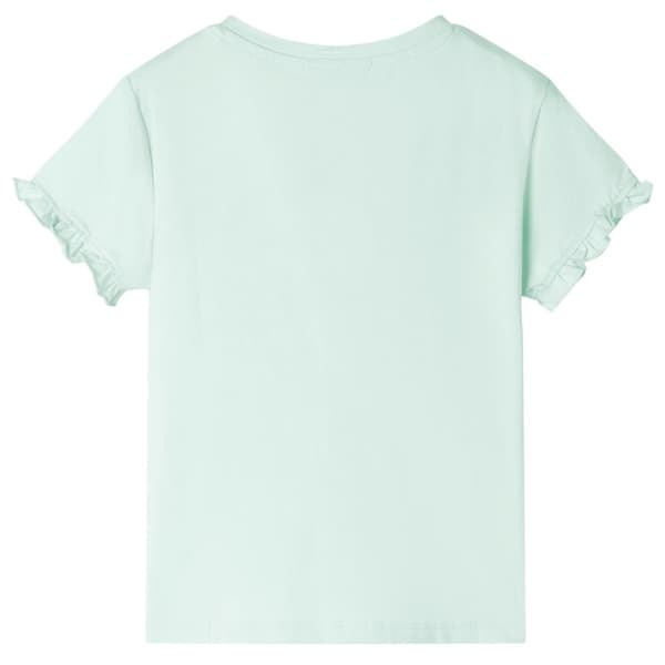 T-shirt för barn ljus mintgrön 128