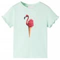 Miniatyrbild 1 av 2: T-shirt för barn ljus mintgrön 128