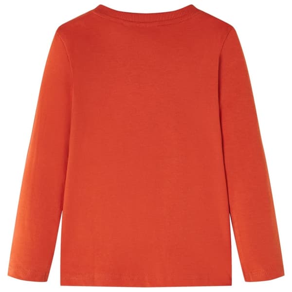T-shirt med långa ärmar för barn orange 116