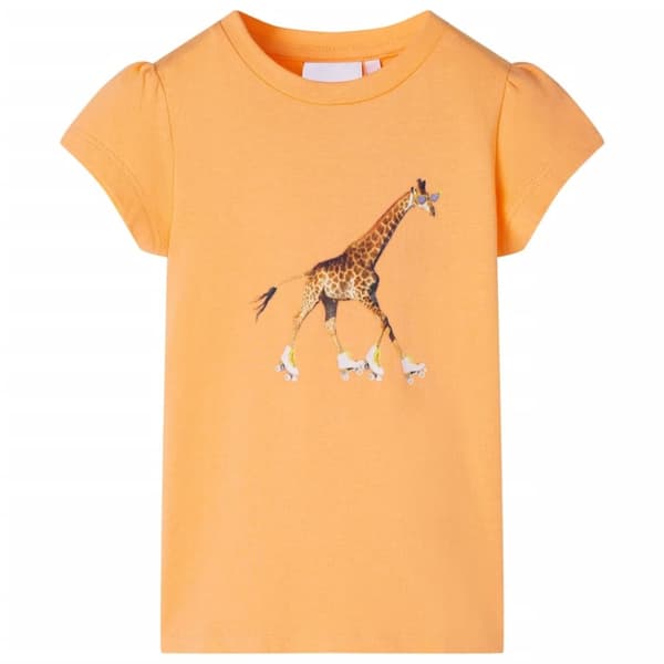 T-shirt för barn stark orange 104