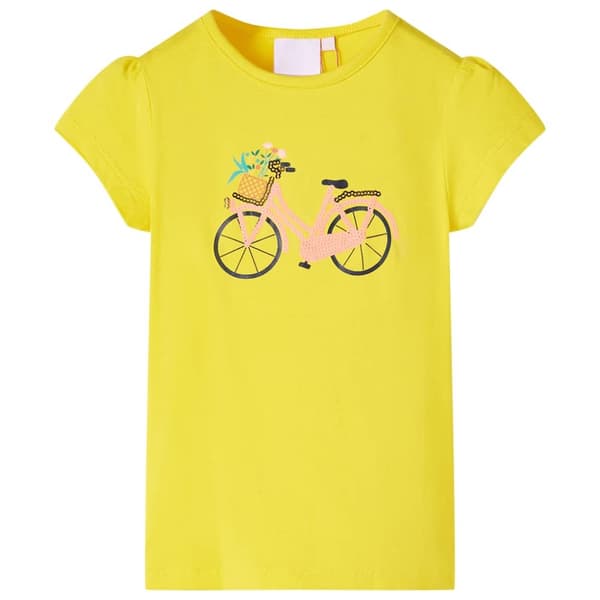T-shirt för barn gul 104