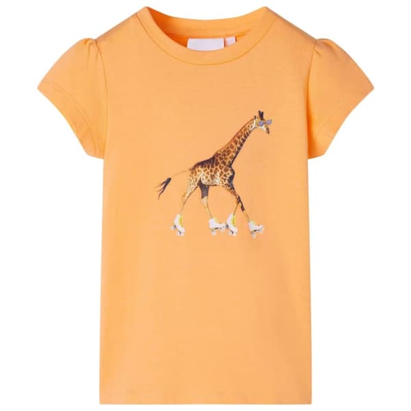 T-shirt för barn stark orange 116