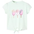 Miniatyrbild 1 av 2: T-shirt för barn ljus mintgrön 128