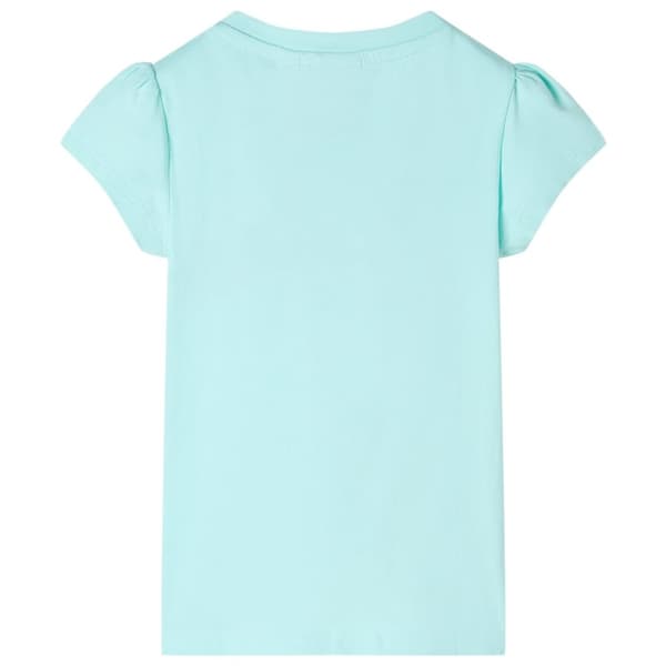 T-shirt för barn ljus aqua 140