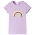 Miniatyrbild 1 av 2: T-shirt för barn ljus lila 128