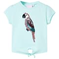 Miniatyrbild 1 av 2: T-shirt för barn aquablå 104