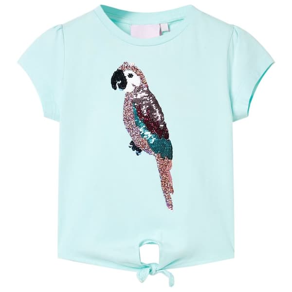 T-shirt för barn aquablå 104