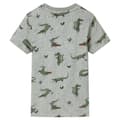 Miniatyrbild 2 av 2: T-shirt för barn khaki melange 128