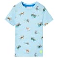 Miniatyrbild 1 av 2: T-shirt för barn ljusblå melange 104
