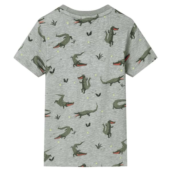 T-shirt för barn khaki melange 116
