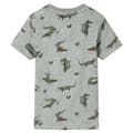 Miniatyrbild 2 av 2: T-shirt för barn khaki melange 116