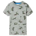Miniatyrbild 1 av 2: T-shirt för barn khaki melange 116